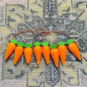 Easter Spring Felt Carrot Garland